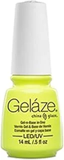 Gelaze Celtic Sun Gel و Base Nail Polish 14 مل ، برايت نيون أصفر