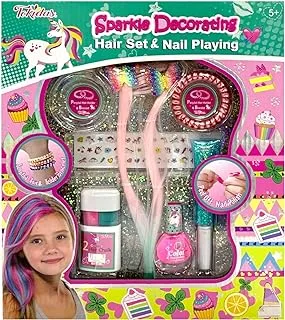 Tokidas Sparkle Decorating Hair Set and Nail Playing, Pink, T309