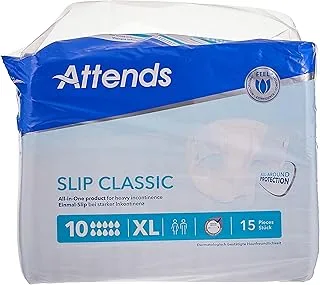 Attends Slip Regular Plus 10, X-Large, Pack Of 15