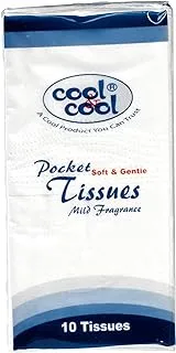 Cool & Cool Pocket Tissues 10's - Your On-the - Go Comfort Companion for Staying Fresh Anywhere