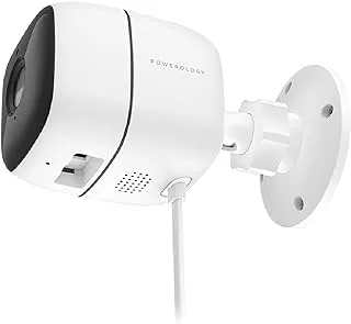 Powerology Wifi Smart Outdoor Camera 110 Wired Angle Lens Camera - White