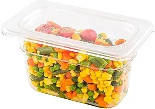 Cold Food Pan Lid - Plastic Cold Food Storage Container Lid - 1/9 Size - 1ct Box - Met Lux - Restaurantware