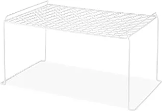 Whitmor Large Wire Stacking Shelf, White, 6023-3825, Whitmor White Wire Stacking Shelf Large