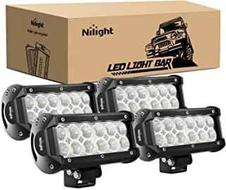 Nilight Bar 36w 6.5Inch Spot Road Super Bright Fog Boat Driving Led Work Light SUV Jeep Lamp 4PCS 6.5