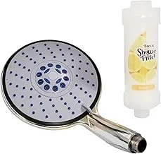 Home Pro Breeze Shower Head With Fragrance Bath Filter Lemon Scent, Aroma Scent Filter, Vitamin C, Rejuvenate Skin, 2996