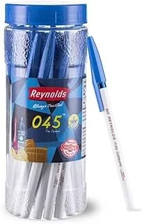 قلم جاف Reynolds 045 (مجموعة من 20 قلم أزرق).