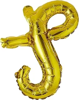 The Party Popper Script Letters' Foil Balloon, Gold¬†