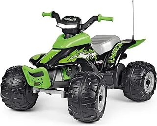 Peg Perego Corral T-Rex 330W Ride On Toy Ride On Toy Bike/Stylish Rechargeable Battery Operated Motorcylcle For Kids / Toddlers With Lights And Sounds, Suitable From 3+ Years-Green