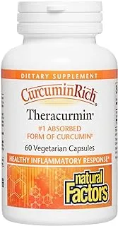 Natural Factors Natural Factors, Curcuminrich, Theracurmin, 60 Veggie Caps