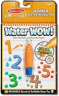 Melissa & Doug And Water Wow - Numbers, Multicolor, 5399, Go Travel Activity, 1 Ea