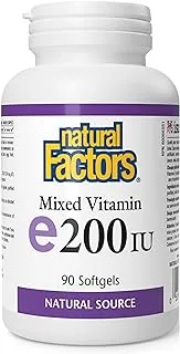 Natural Factors Vitamin E 200 Iu 90 Softgels