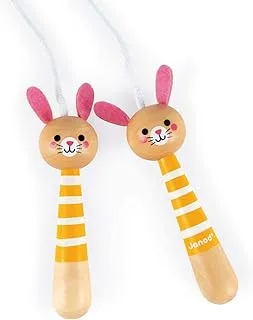 Janod Bunny Skipping Rope Yellow Pink J03197