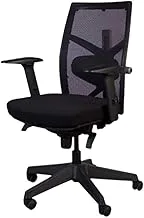 Mahmayi Esatto 013 Medium Back Ergonomic Mesh Chair Black (Medium Back)