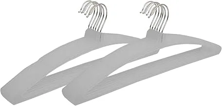 Kuber Industries 12 Piece Plastic Hanger, Grey