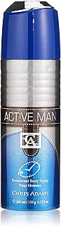 Chris Adams Perfumes Active Man Pour Homme Deodorant Body Spray For Men, 200 ml