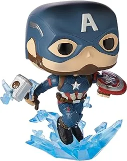 Funko Pop! Marvel: Avengers Endgame - Captain America With Broken Shield & Mjolnir - Collectable Vinyl Figure - Gift Idea - Official Merchandise - Toys for Kids & Adults - Movies Fans