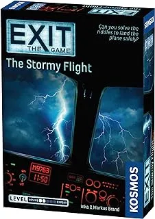 Thames & Kosmos EXIT: The Stormy Flight | Escape Room Game in a Box| â€“ Kosmos Family Friendly, Card-Based at-Home Experience for 1 to 4 Players, Ages 12+