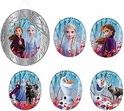 amscan Frozen 2 Birthday, Glitter Wall Frame Decoration Kit, 7 Ct.