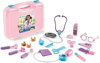 Learning Resources Pretend And Play Doctor Kit - 19 Piece Set, Ages 3+ Doctor Kit For Kids, Pink Doctor Costume, Toy Medical Kit, Toddler Social Emotional Learning Toys