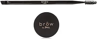 Mii Cosmetics Designer Brow Duo - متوسط ​​[Artistic Brow Creator + Master BrUSh] | حواجب نظيفة ودقيقة ومثالية | سهل الاستخدام | صالون مثالي