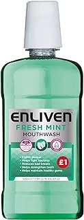 Enliven Fresh Mint Mouthwash, 500 ml