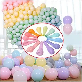 Party Pastel Balloons 200 pcs 5 inch Macaron Candy Colored Latex Balloons for Birthday Wedding Engagement Anniversary Christmas Festival Picnic or Any Friends & Family Party Decorations-Multicolored