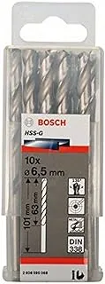 Bosch 2608595068 Metal Drill bits HSS-G, DIN 338, Silver, 6.5 mm