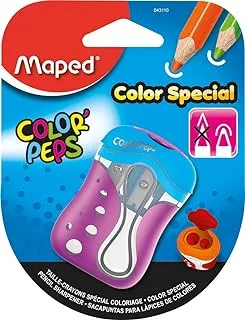 Maped Sharpener 2Hole Color Peps Blister Pack