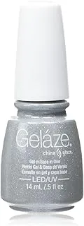 Gelaze Fairy Dust Gel and Base Nail Polish 14 ml, Grey