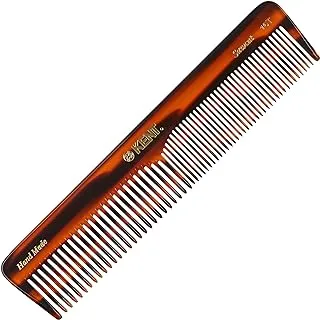 Kent 16T Handmade 185mm Dressing Table Comb | Gentle Grooming for Thick and Fine Hair | Rounded Teeth | Ideal for Wet or Dry Hair | Suitable for Medium to Thick Hair Types