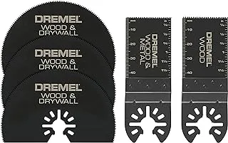 Dremel mm389 5-Piece Oscillating Tool Cutting Blade Assortment Kit- Perfect Cutter For Wood, Metal, Plastics, Drywall, And More