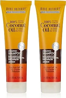 Marc Anthony Coconut Oil Shampoo 8.4 Ounce Tube(No Sulfate) (248ml) (2 Pack)2