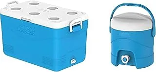 Cosmoplast Keep Cold Plastic Picnic Cooler Icebox 60 Liters + Plastic Insulated Picnic Water Cooler