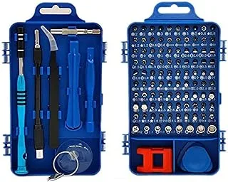 Lkny Precision Screwdriver Set, 110 In 1 Professional Screwdriver Set, Multi-Function Magnetic Repair Computer Tool Kit Compatible With Iphone/Ipad/Android/Laptop/Pc Etc (Blue)