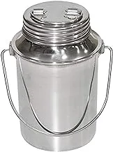 Raj Screw Lid Storage Container, 5.5 Liter, Silver, SB05.5, Oil Container , Milk Container , Food Storage , Cereals, Pulses, Spices & Flour Storage