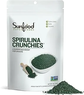 Sunfood Superfoods Spirulina Crunchies, 4 Oz.