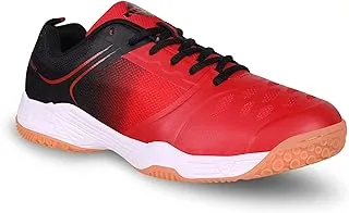 Nivia HY - Court 2.0 Badminton Shoes (Red/Black, 7 UK / 8 US / 41 EU) |For Mens and Boys | Non-Marking Round Sole