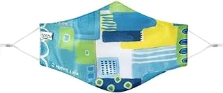 Forza Ragazzi Super Premium Washable Face Mask - Blue Abstract