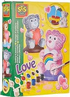 Ses Creative Childrens Love Bear Casting And Painting Set