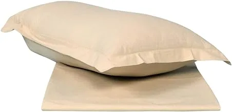 Home Town Plain 144 Tc Single Peach Duvet Cover,140X200Cm / Pillow Case 45X70+15