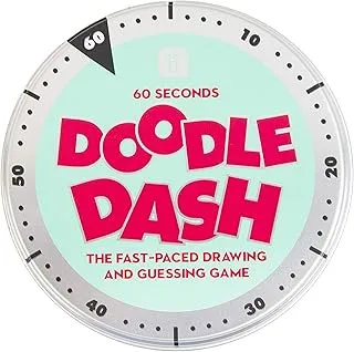 Doodle Dash Drawing Game For Kids or Adults | Giftable Tin Box | Contains Minute Sand Timer, Travel Sized Games, Creative, Fun, Stocking Filler