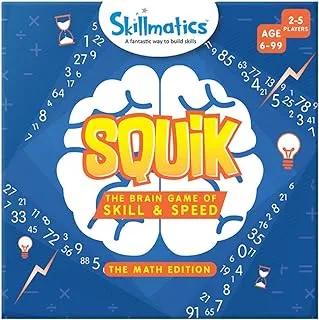 Skillmatics Squik: The Brain Game Of Skill & Speed Math Edition (6 99 Years), Multicolor, Skill31Sme