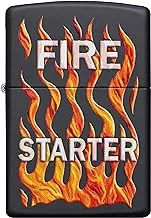 ولاعة من Zippo 218 CI412256 Fire Starter Design مقاومة للرياح ، متعددة الألوان