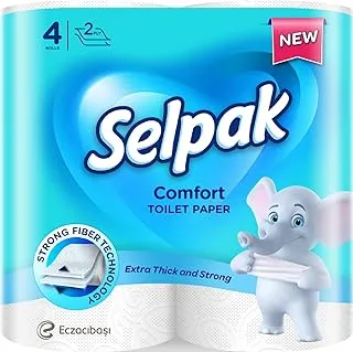 Selpak 2 Ply Toilet Paper 4 Rolls 150 Sheets