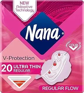 Nana Ultra Normal Sanitary Pads With Wings, 20 Count