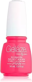 Gelaze Pink Voltage Gel And Base Nail Polish 14 Ml, Pink