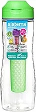 Sistema 800ml Tritan Infuser Bottle Green