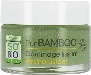 So Bio Etic Pur Bamboo Deep Cleansing Smoothing Scrub, 50ml | Refreshing| For all Skin Types.