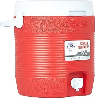 Cosmoplast Cosmoplast-MFKCXX012RD Keep Cold Plastic Insulated Water Cooler, Small, 12 Litres - Red