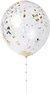 Meri 18 Inch Confetti Balloon Kit, Iridescent